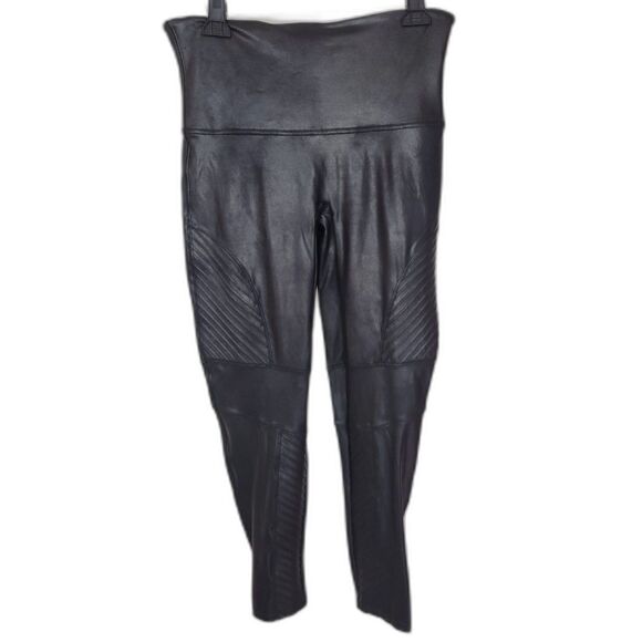 SPANX Moto faux stretch-leather leggings - Picture 1 of 3